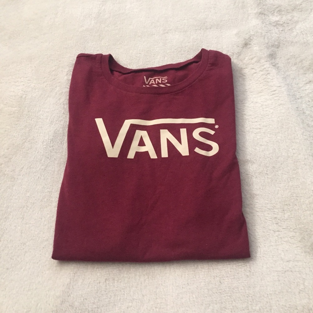 Vans | burgundy t-shirt